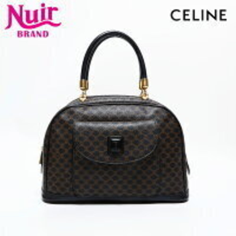 Celine Macadam Handbag Black